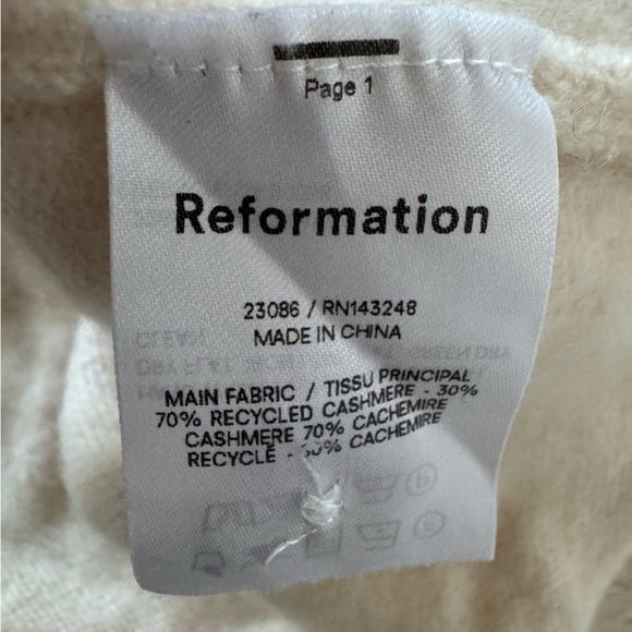Reformation 100% Cashmere Cardigan - Picture 6 of 6